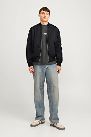 Jack & Jones Erkek Jjocean Bomber Ceket 12256857 Siyah