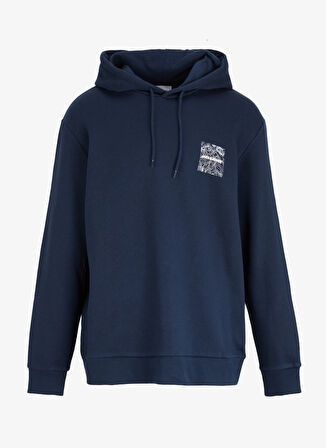 Jack & Jones Kapüşon Yaka Lacivert Erkek Sweatshırt 12256813_JJLINER SWEAT HOOD