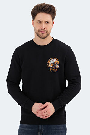 Jack & Jones 12256818 Erkek  Siyah Sweatshirt