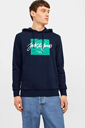 Jack & Jones Tiley Kapüşonlu Erkek Sweat 12256807
