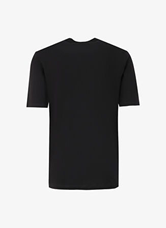 Jack & Jones Siyah Erkek T-Shirt 12258128_JJMAPPED TEE SS CREW NECK