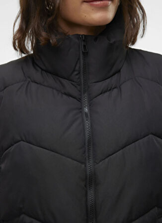 Vero Moda Siyah Kadın Mont VMLIGAEVA SHORT WAISTCOAT ENT