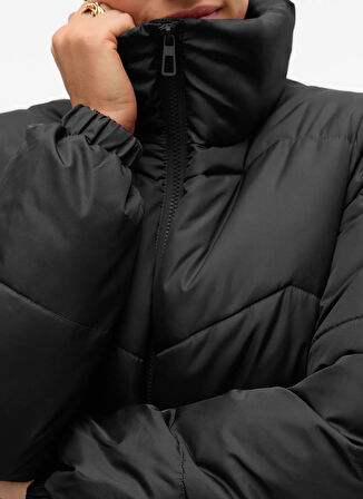 Vero Moda Siyah Kadın Mont VMLIGARIO SHORT JACKET BOO