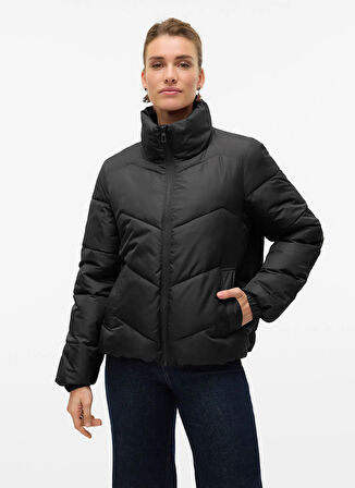Vero Moda Siyah Kadın Mont VMLIGARIO SHORT JACKET BOO