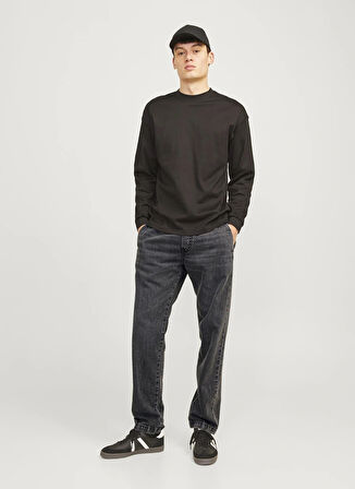 Jack & Jones Yüksek Bel Relaxed Siyah Erkek Denim Pantolon 12259206_JJIKANE JJJOGGER WI 088