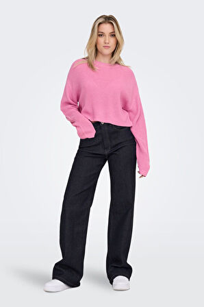 Only Kadın Düşük Omuzlu Crop Kazak - 15284453