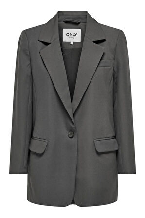 ONLLANA-BERRY L/S OVS BLAZER TLR NOOS KOYU GRİ 15245698