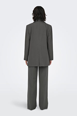 ONLLANA-BERRY L/S OVS BLAZER TLR NOOS KOYU GRİ 15245698