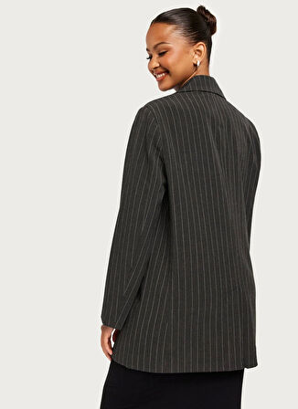 Only Rahat Koyu Füme Kadın Ceket ONLBRIE L/S OVS PINS BLAZER TLR