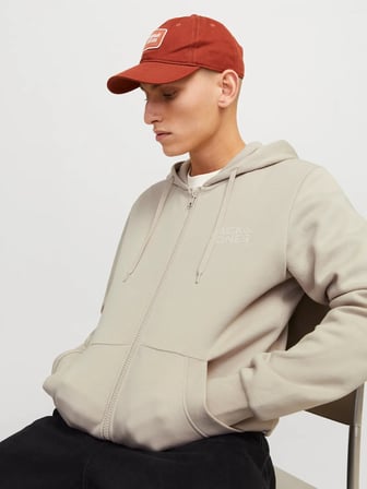 Jack & Jones Erkek JJECORP Logolu Bej Hırka -12265177 