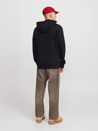 Jack Jones Corp Logo Fermuarlı Kapüşonlu Erkek Sweat 12265177