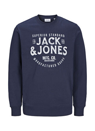Jack & Jones Baskılı Erkek Çocuk  Lacivert Sweatshırt 12259862