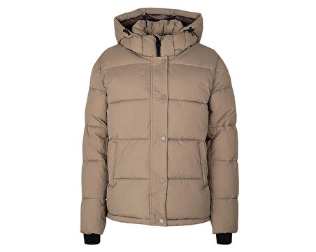 Only Onlann Premium Puffer Kadın Günlük Mont 15287909-WALNUT Kahverengi