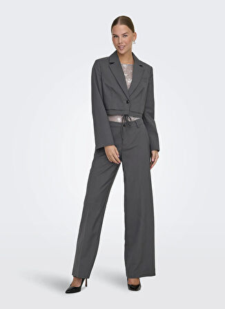 Only Normal Antrasit Kadın Ceket ONLALANA L/S SHORT TIE BLAZER TLR