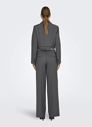 Only Normal Antrasit Kadın Ceket ONLALANA L/S SHORT TIE BLAZER TLR