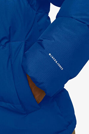 Jack & Jones Jjworld Puffer Jacket Erkek Mavi Mont 12259850-NauticalBlue