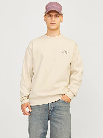 Jack & Jones Jprblachad Branding Sweat Crew Neck Ln Erkek Sweatshirt