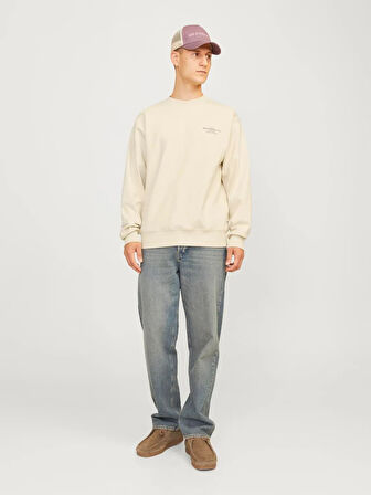 Jack & Jones Jprblachad Branding Sweat Crew Neck Ln Erkek Sweatshirt