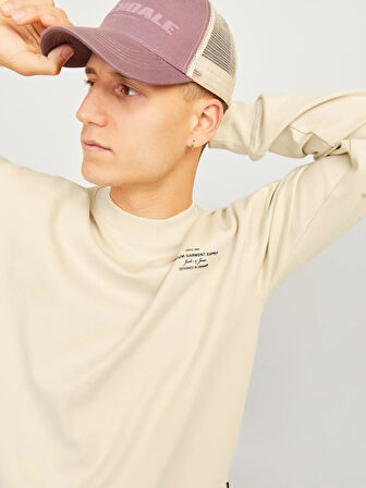 Jack & Jones Jprblachad Branding Sweat Crew Neck Ln Erkek Sweatshirt