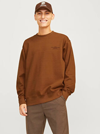 Jack & Jones Jprblachad Branding Sweat Crew Neck Ln Erkek Sweatshirt