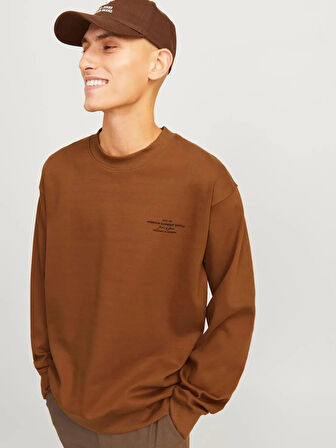 Jack & Jones Jprblachad Branding Sweat Crew Neck Ln Erkek Sweatshirt
