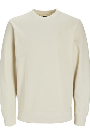 JPRBLAROWAN STRUCTURED SWEAT CREW NECK KREM12259351 