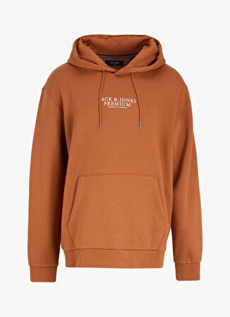 Jack & Jones Kapüşon Yaka Kahve Erkek Sweatshırt 12216335_JPRBLUARCHIE SWEAT HOOD NO