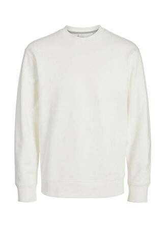 Jack & Jones Bisiklet Yaka Kırık Beyaz Erkek Sweatshırt 12262789_JPRCCLOGAN SWEAT CREW NECK