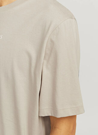Jack & Jones Bisiklet Yaka Bej Erkek T-Shirt 12217167_JPRBLUARCHIE SS TEE CREW N