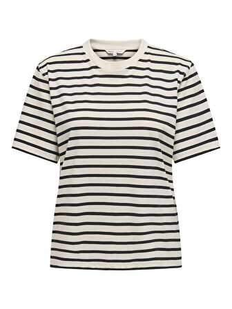 Only Onllivina Stripe Tee Jrs Noos Kadın T-shirt 15272227