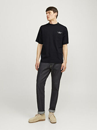 Jack Jones Blachad Brandıng Erkek Tişört 12259357