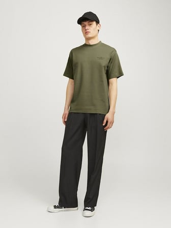 Jack Jones Blachad Brandıng Erkek Tişört 12259357