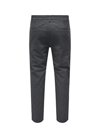 Only & Sons Normal Bel Dar Paça Dar Antrasit Erkek Pantolon ONSNICKY PETE SLIM 0241 PANT