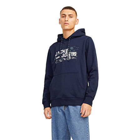 Jack & Jones 12261670 Erkek  Lacivert Sweatshirt