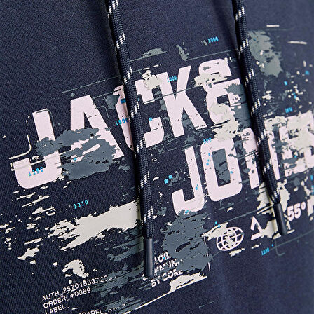 Jack & Jones 12261670 Erkek  Lacivert Sweatshirt