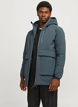 Jack & Jones Gri Erkek Mont JCOCHARLIE PARKA JACKET BF