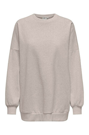 ONLDAZE L/S OVERSIZE O-NECK SWT Kadın Bej Sweatshirt - 15335172