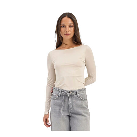 Kadın Uzun Kollu Basic Bluz