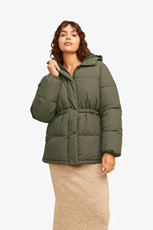 JJXX Jxworld Puffer Kadın Yeşil Mont 12266907-DustyOlive