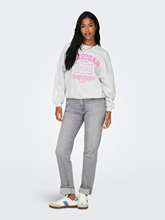 ONLWENDIE L/S BASKET O-NECK KADIN SWEAT