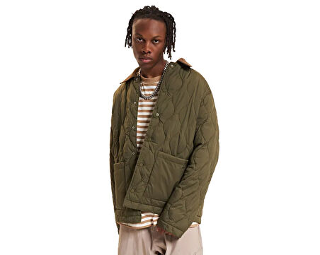 Jack Jones Jprblucalep Quilted Erkek Günlük Mont 12262454-OLIVE-NIGHT Haki