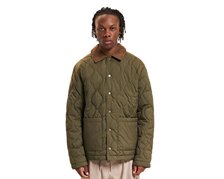Jack Jones Jprblucalep Quilted Erkek Günlük Mont 12262454-OLIVE-NIGHT Haki