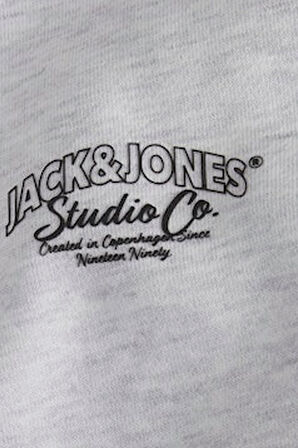 Jack & Jones Jorbronx Erkek Beyaz Sweatshirt 12262880-BrightWhite