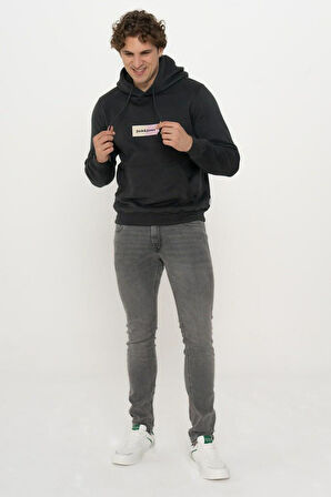 Jack Jones Bronx Rectangle Kapüşonlu Erkek Sweat 12262428