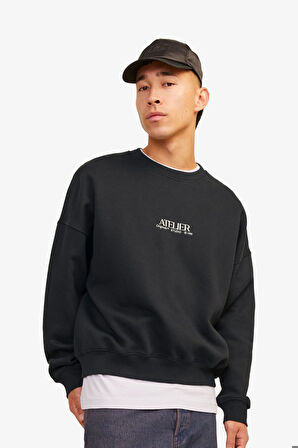 Jack & Jones Jorbrooklyn Erkek Siyah Sweatshirt 12262881-Black