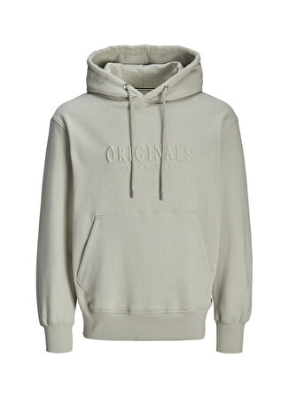 Jack & Jones Kapüşon Yaka Gri Erkek Sweatshırt 12262811_JORFREDERIKSBERG SWEAT HOO