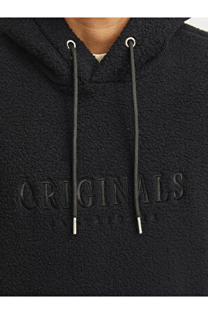 Jack & Jones 12263011 Jorfrederıksberg Teddy Sweat Hood Sn Erkek Hoodie Sweatshirt