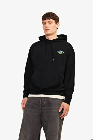 Jack & Jones Jorsalon Erkek Siyah Sweatshirt 12263640-Black