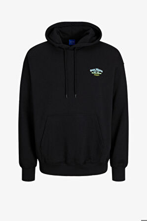 Jack & Jones Jorsalon Erkek Siyah Sweatshirt 12263640-Black