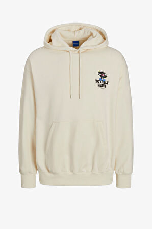 Jack & Jones Jorsalon Erkek Beyaz Sweatshirt 12263640-AntiqueWhite